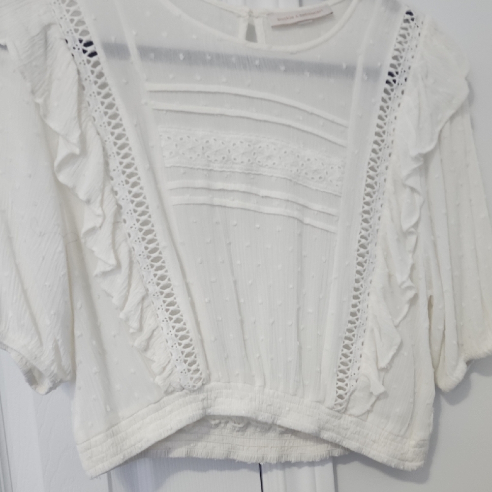Pookie & Sebastian Ruffle Blouse Top - Picture 5 of 8